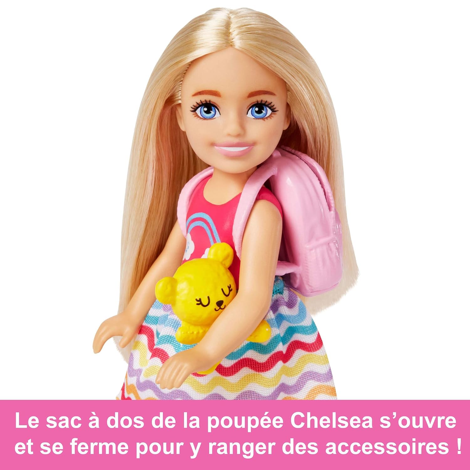 BARBIE Chelsea — Coffret poupée de voyage avec chiot et 6 accessoires – Image 2