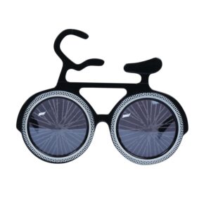 P'TIT CLOWN - Lunettes Fantaisies - Funny Party Glasses - Adulte - Parfaites pour Déguisement Carnaval, Cosplay, Soirée Cocktail, Fête Tropicale - Plastique (Lunettes vélo)