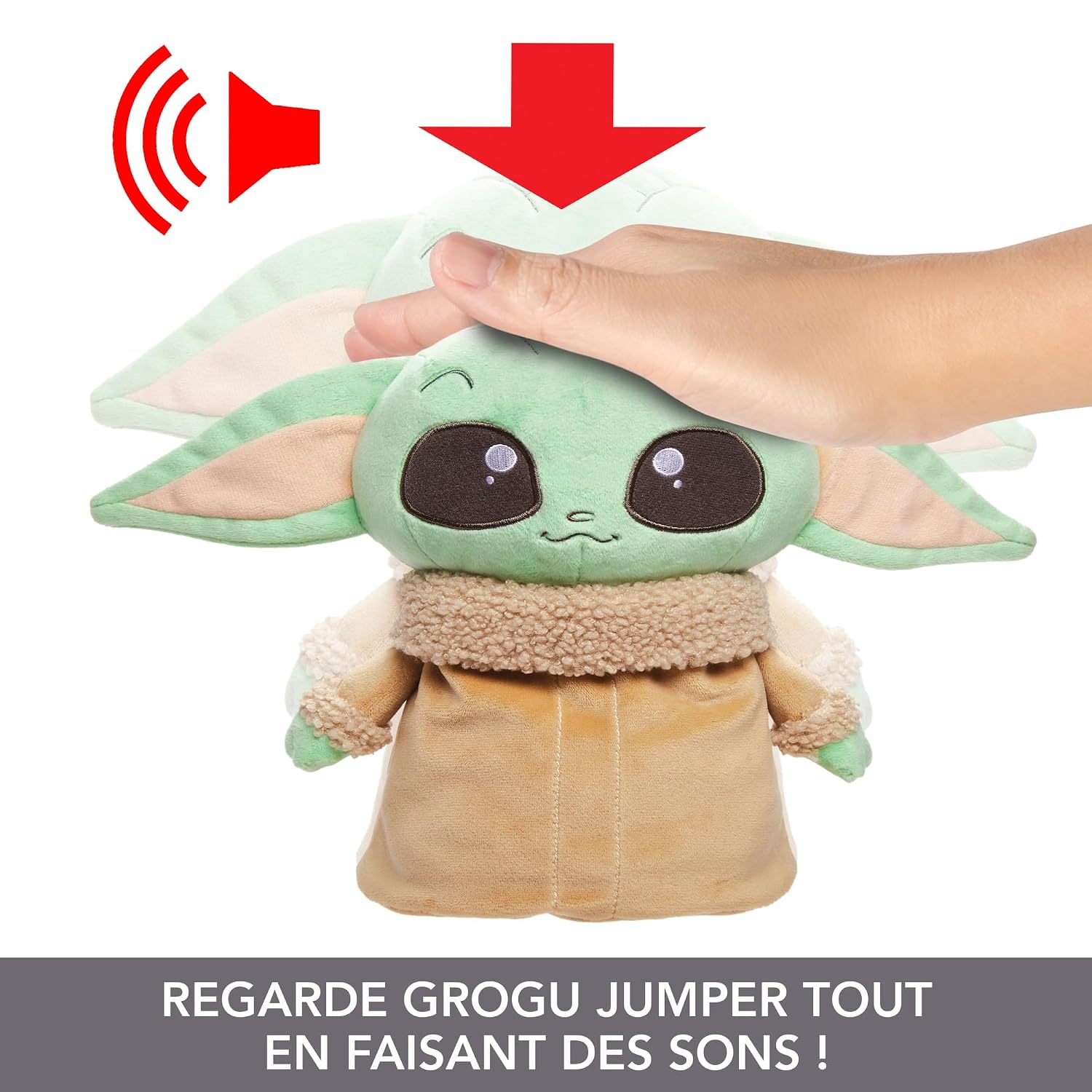 MATTEL Star Wars — Peluche Grogu sautillante sonore – Image 4