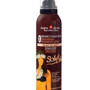 Soleil des Iles | Brume d'Huile Sèche Bronzante au Monoï de Tahiti SPF 0 - Accélérateur de bronzage - Parfum des Îles - Peau mate ou bronzée