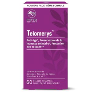 PHYTORESEARCH Telomerys — Complément Alimentaire Anti-Âge 60 gélules