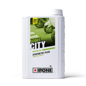 IPONE – Huile Scooter 2 Temps Scoot City - Lubrifiant Semi-Synthétique Haute Qualité - Réduction Bruit et Fumée - Idéale pour Utilisation Urbaine - Compatible Mélange et Injection - Bidon 2 Litres