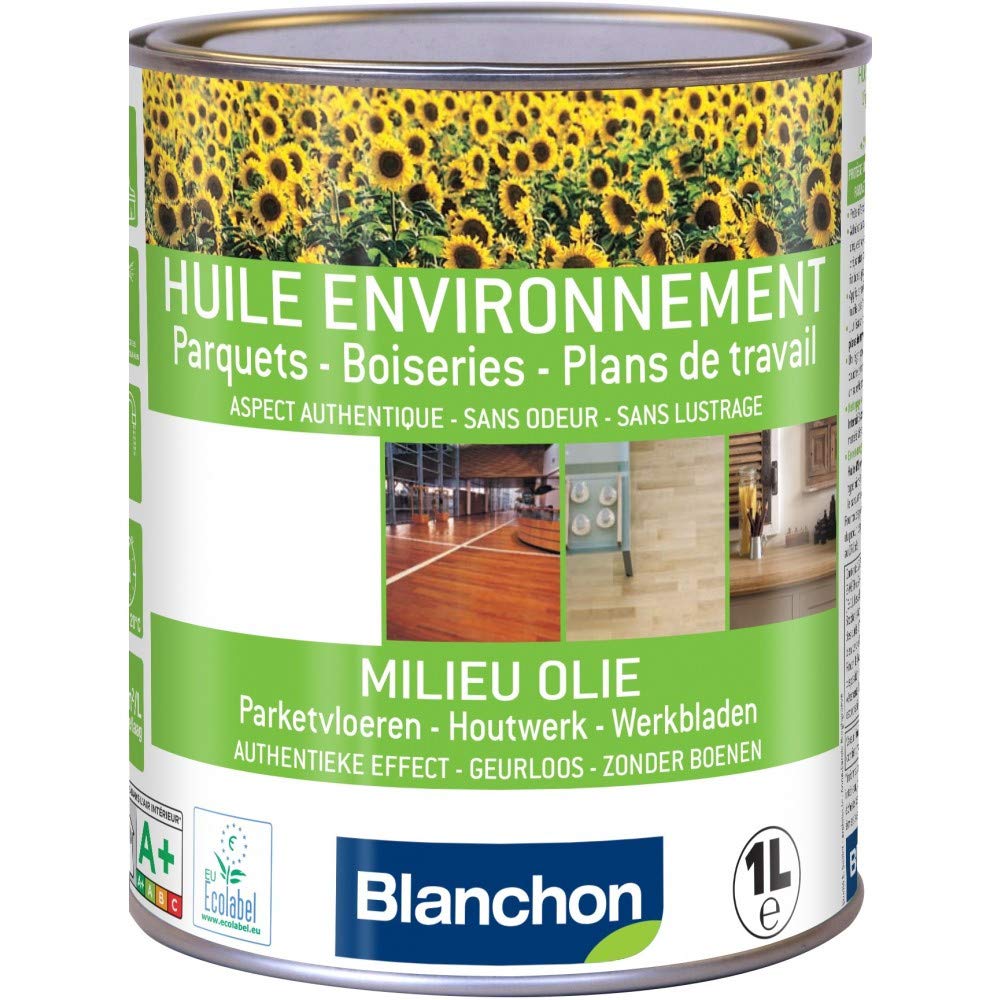 BLANCHON - Huile parquet "environnement" ultra mat 1 litre - 01171180