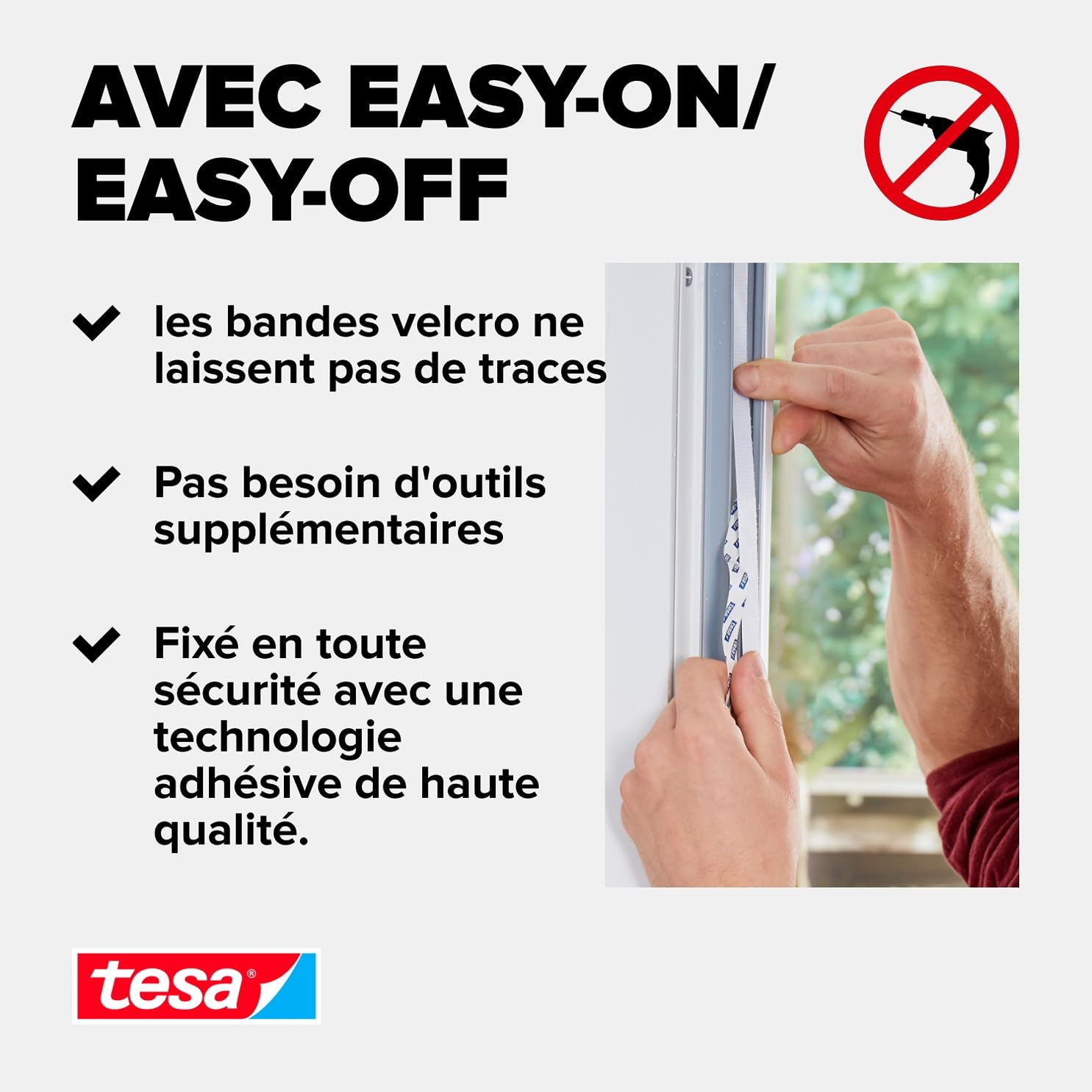 TESA Insect Stop COMFORT — Moustiquaire anthracite 120x240 cm – Image 3