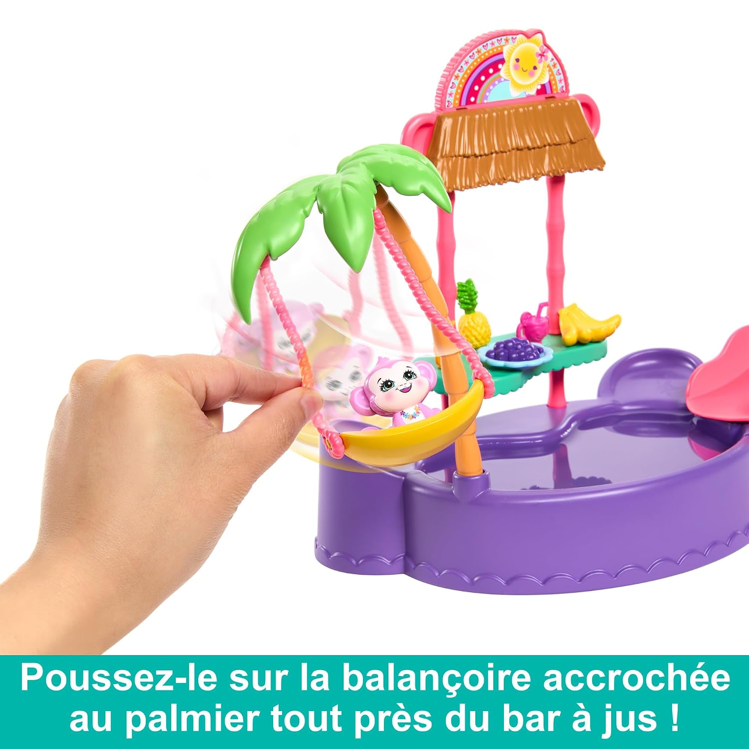 ENCHANTIMALS — Coffret Piscine Singe avec Poupée 15,3 cm – Image 5