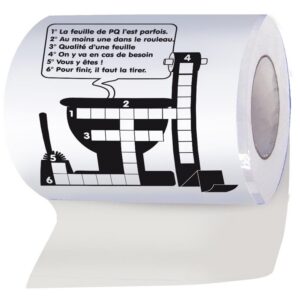 Papier WC mots croisés