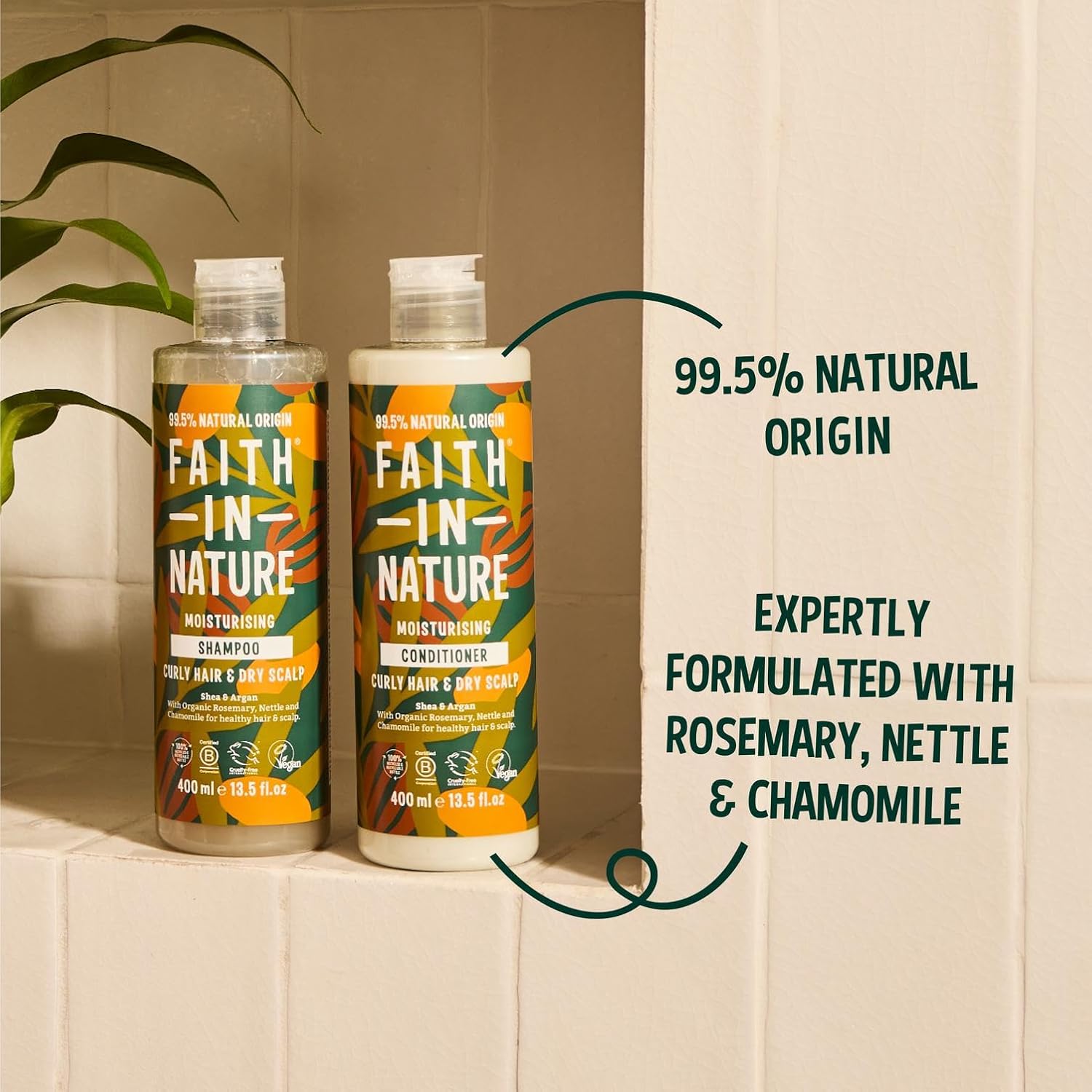 FAITH IN NATURE — Après-shampooing Karité & Argan 400ml – Image 4