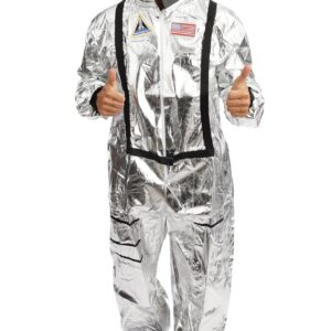 P'TIT CLOWN - 23771 - Costume astronaute - adulte homme - argent - XS