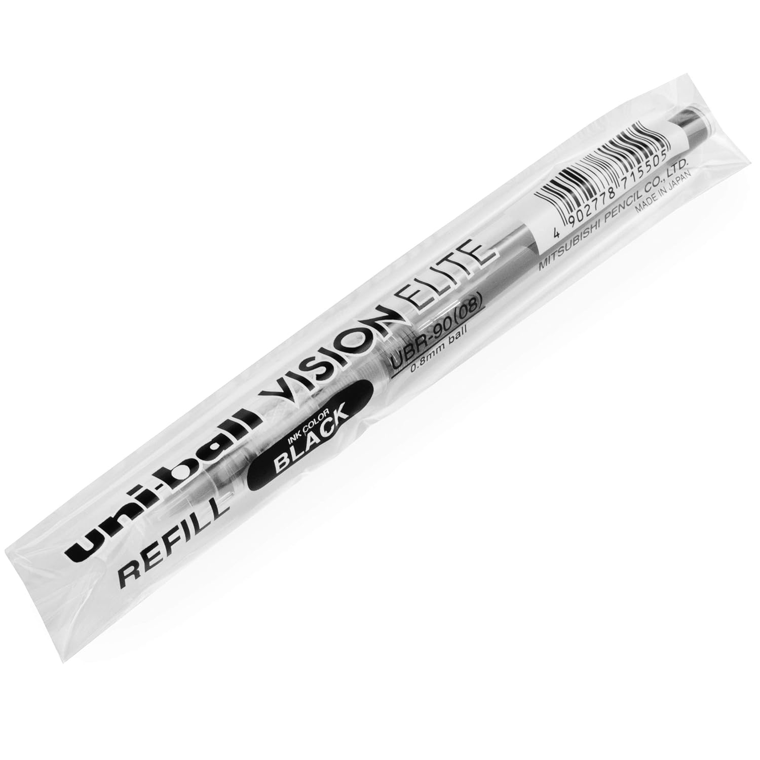 Uni-Ball Vision Elite Lot de 6 recharges pour stylo Encre liquide 0,8 mm Noir – Image 3