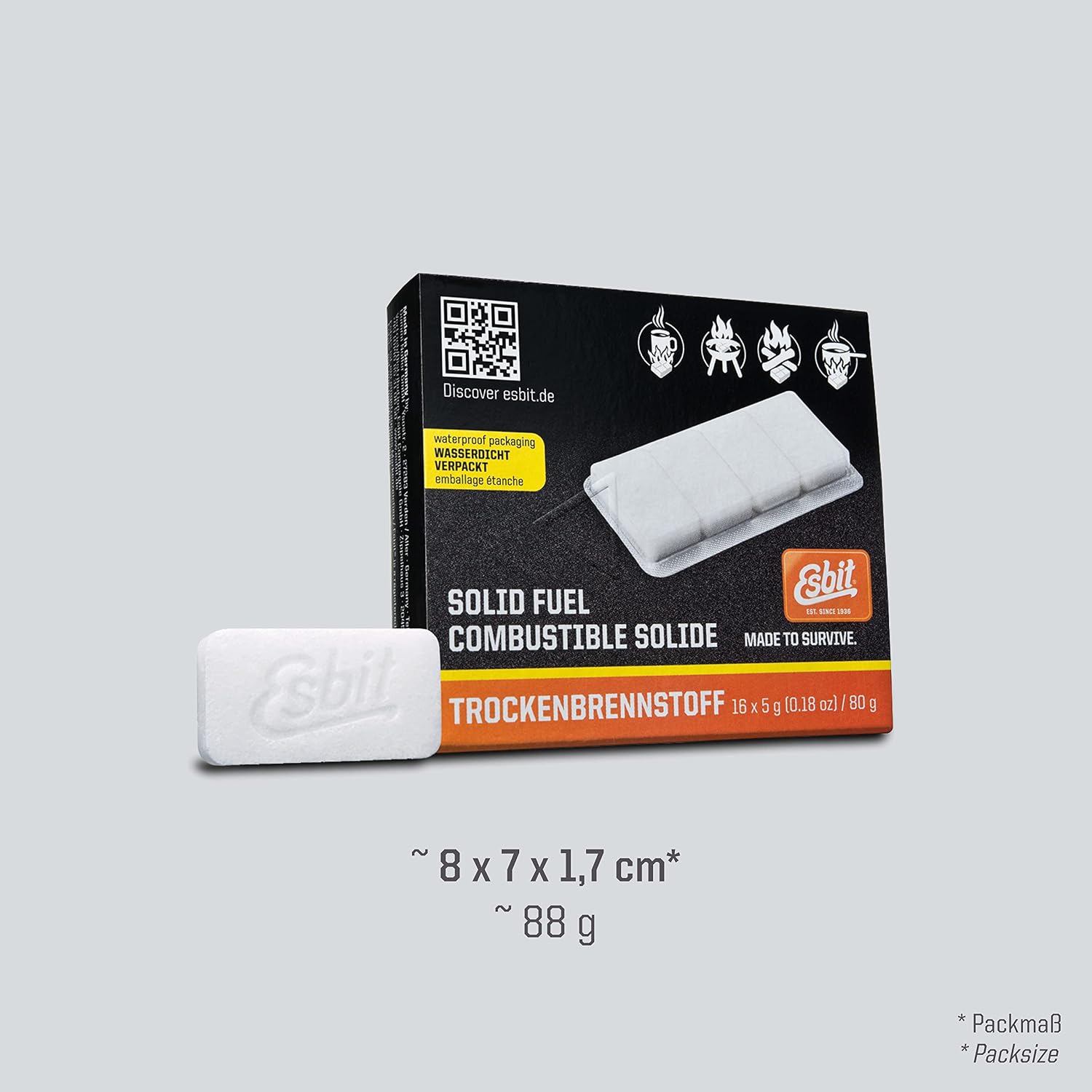 ESBIT — Carburant sec 16x5g – Image 3