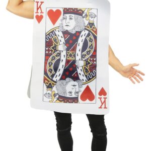 P'TIT ClOWN - Costume Carte - Reine de Cœurs, Rois de Cœur - Parfait pour Carnaval, Fêtes Costumées et Évènements à Thème - Taille Unique (Roi des cœur)