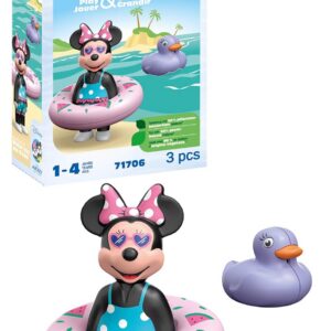 Playmobil 71706 Junior & Disney : Minnie avec bouée - Comprend Minnie, Un Canard et Une bouée - Jouet fabriqué à partir de matières d'origine végétale - Dès 18 Mois