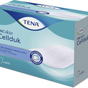 TENA — Lot de 200 lingettes en cellulose 25 x 27 cm