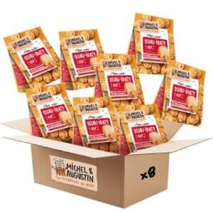Michel & Augustin – Petits Sablés Salés à l’Ossau-Iraty AOP, Tomates & Piment d’Espelette – Biscuits Apéritifs Gourmands – Fabriqués en France – 100g x 8