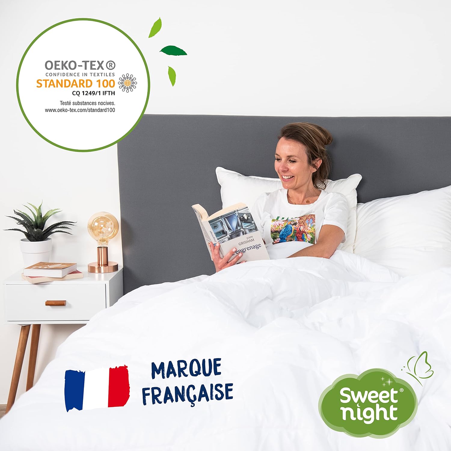SWEET NIGHT — Protège-matelas imperméable 80x190/200 cm – Image 4