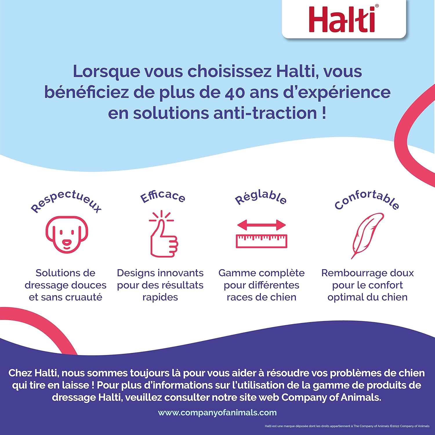 HALTI — Harnais anti-traction réfléchissant petit chien S noir – Image 5