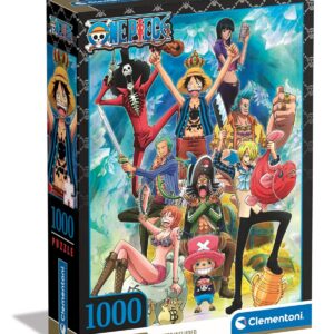 Clementoni One Piece 39920 Puzzle 1000 pièces avec Poster, Jeu de Ponte, pour Fans de Manga et d'anime, pour Adultes et Enfants à partir de 9 Ans
