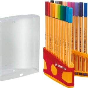 STABILO point 88 — Étui de 20 feutres fins coloris assortis