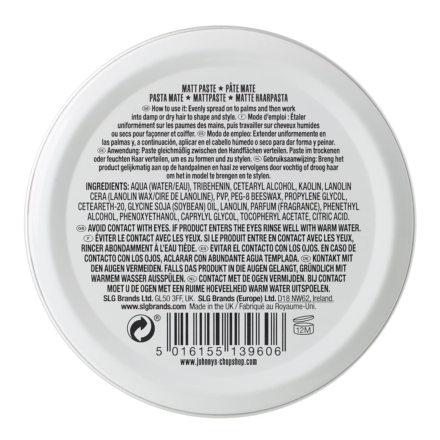 JOHNNY'S CHOP SHOP — Pâte Mate Forte Adhérence 75 g – Image 7