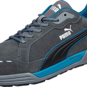 PUMA Safety AIRTWIST Low Chaussures de sécurité S3 ESD HRO SRC Embout en fibre de verre Protection anti-perforation antidérapante résistante à la chaleur sans métal pour homme, gris, 41 EU