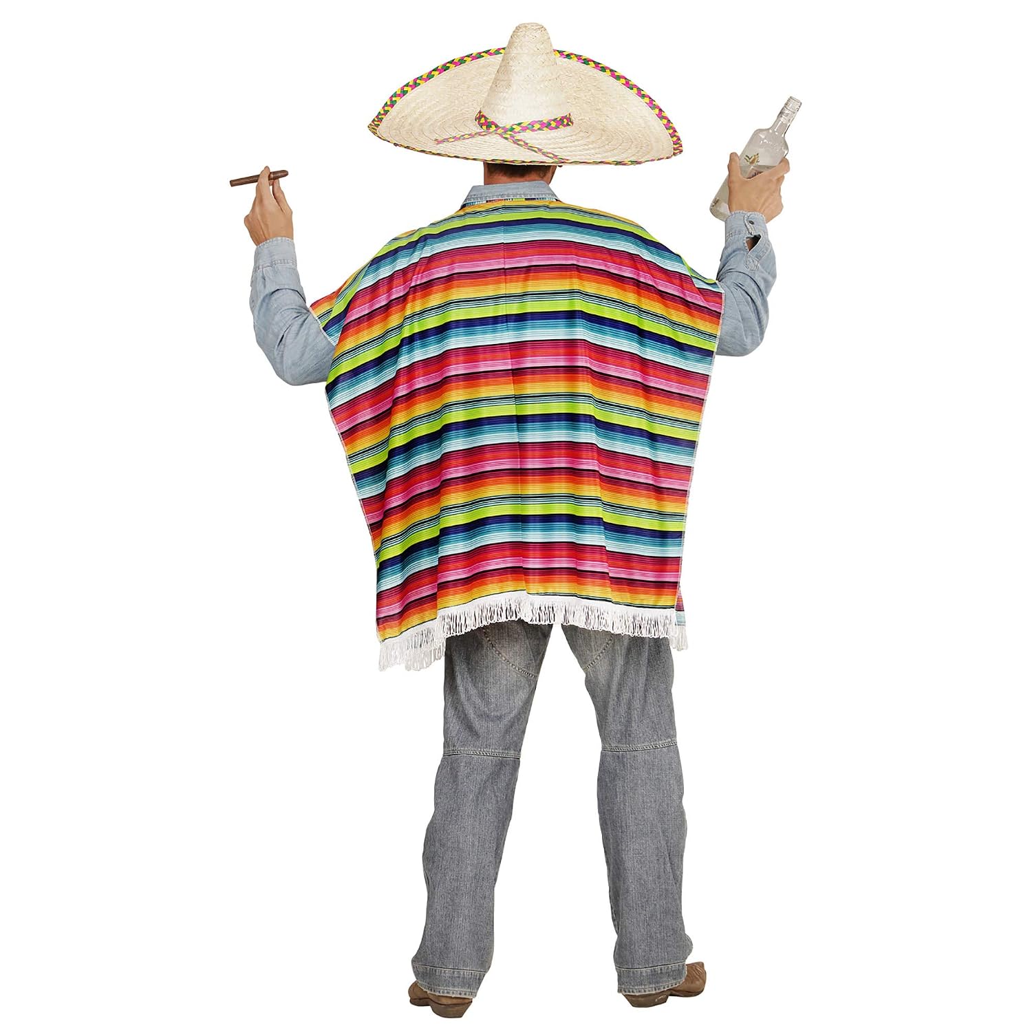 WIDMANN MILANO PARTY FASHION — Poncho mexicain adulte taille unique – Image 4