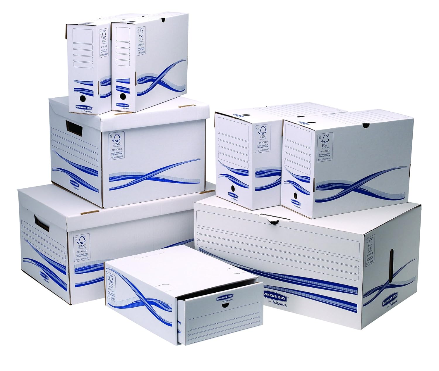 FELLOWES Bankers Box Basic — Lot de 25 boîtes d'archives A4+ – Image 2