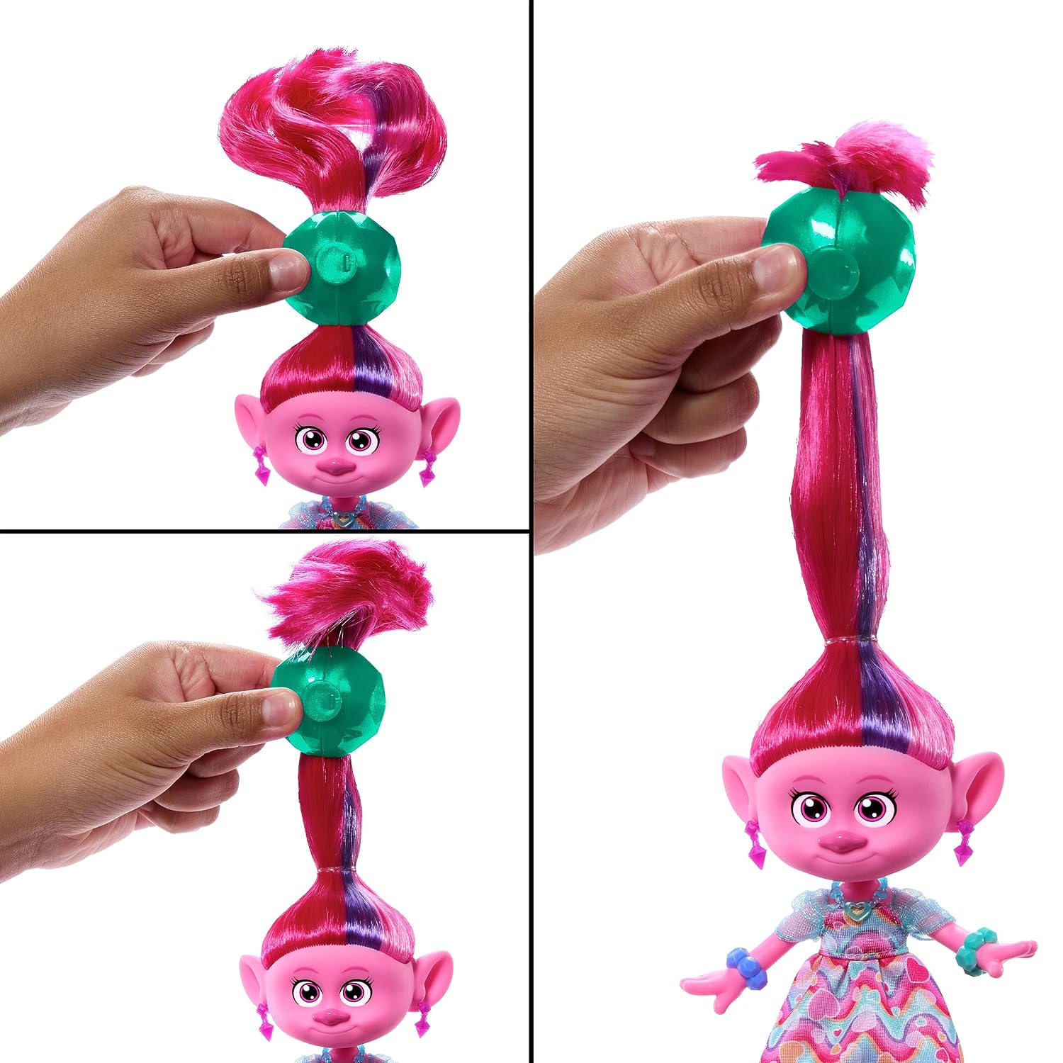 MATTEL Trolls 3 — Poupée Poppy 2 en 1 avec accessoires – Image 4