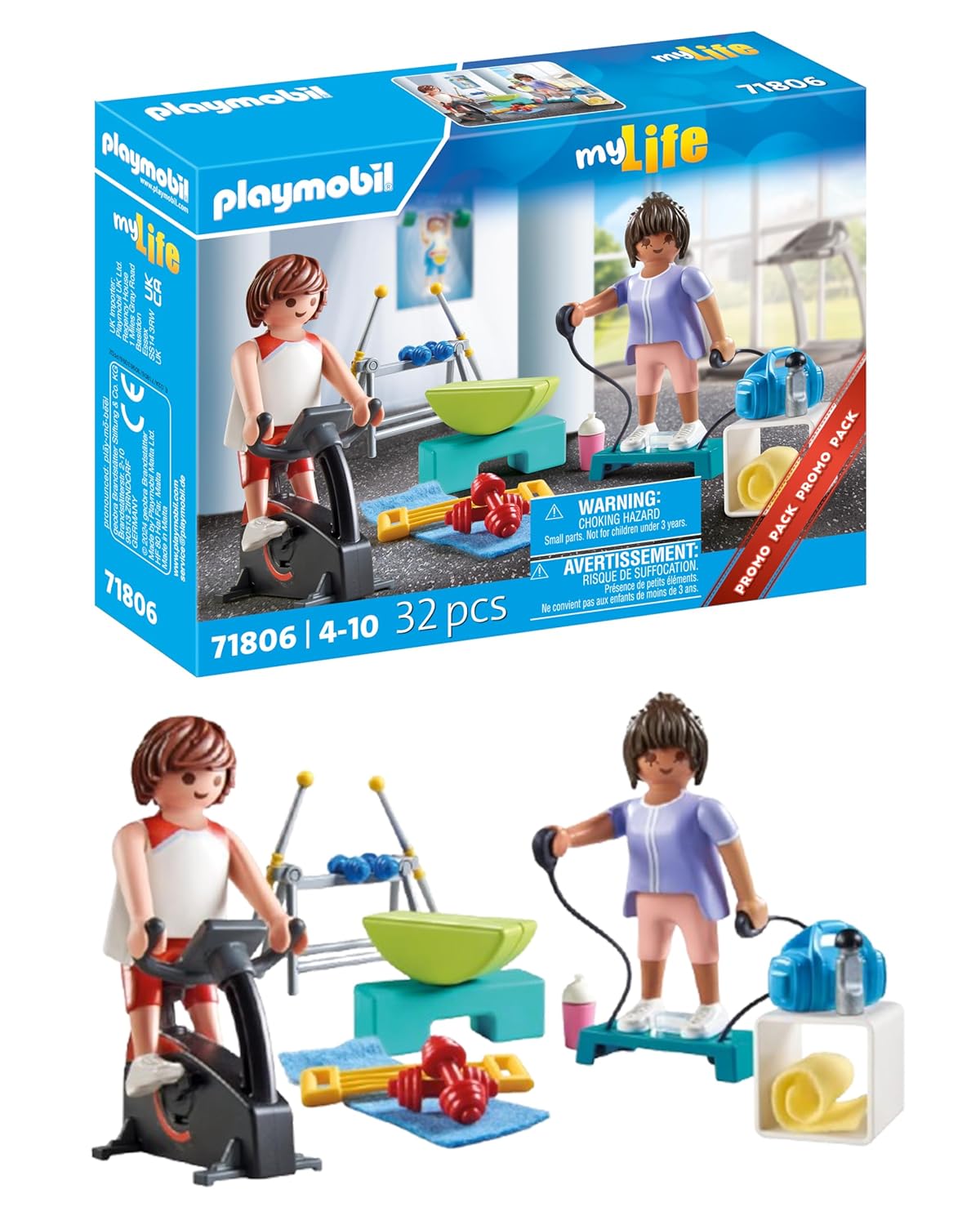 Playmobil | Sports | Entraînement Fitness | Jouet pour Enfants à partir de 4 Ans | 71806