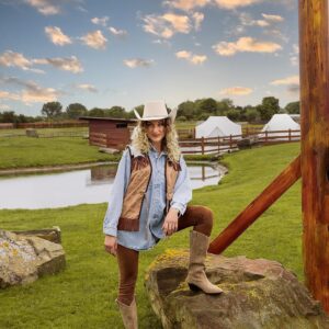 Alternative view of BOLAND North Dakota — Chapeau de cowboy beige adulte