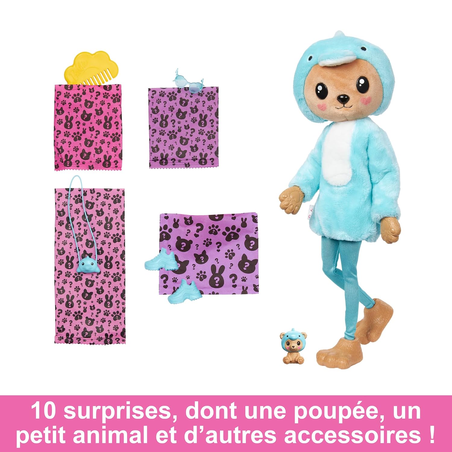 BARBIE Cutie Reveal — Coffret poupée articulée 10 surprises – Image 2