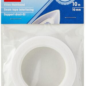 Prym - Ruban D'Entoilage Blanc (10 mm, 10 m) - 1 Unité