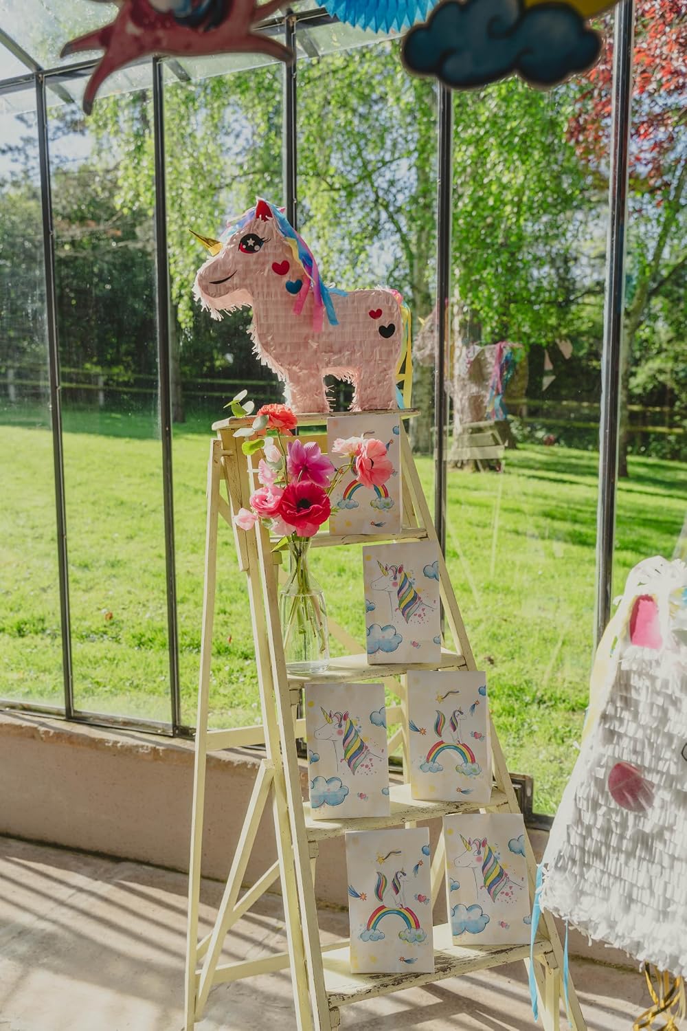 P'TIT CLOWN — Pinata Licorne Rose 39 x 43 x 10 cm – Image 5
