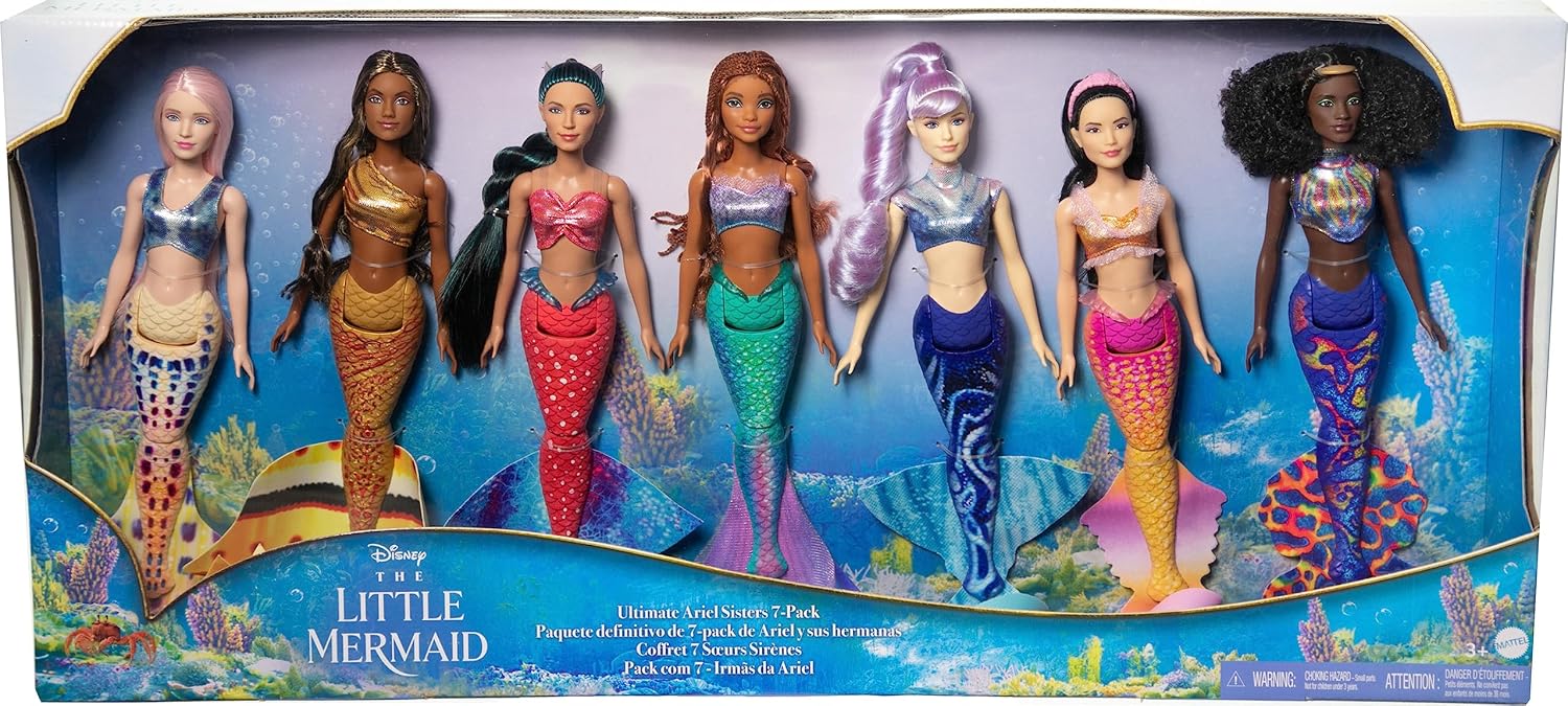 DISNEY La Petite Sirène — Coffret 7 Poupées Articulées – Image 5
