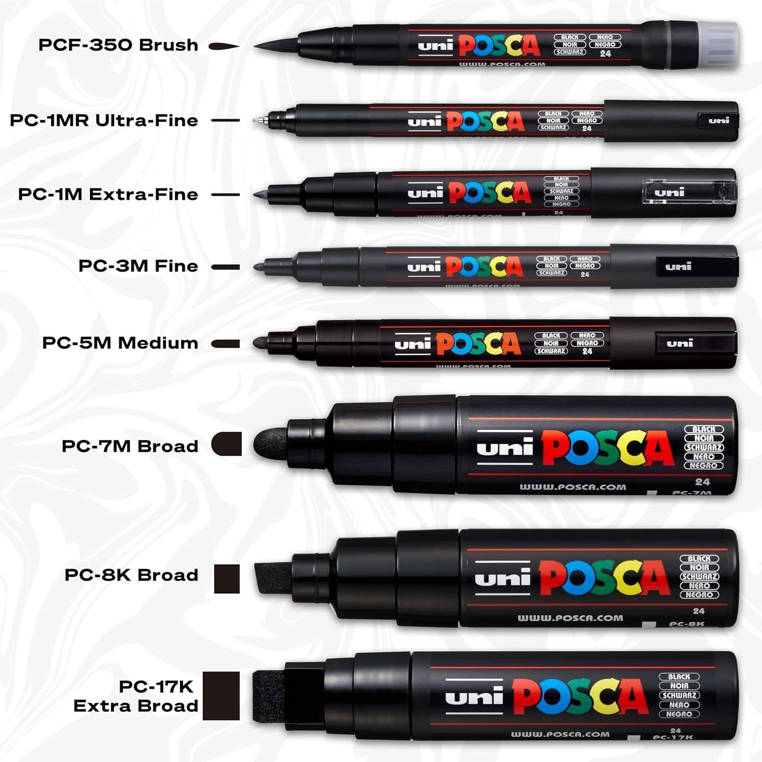 POSCA — Marqueur peinture argenté pointe calibrée – Image 6