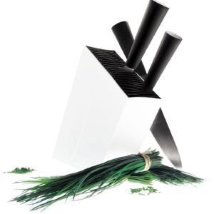 Alternative view of EVA SOLO — Bloc à couteaux incliné blanc