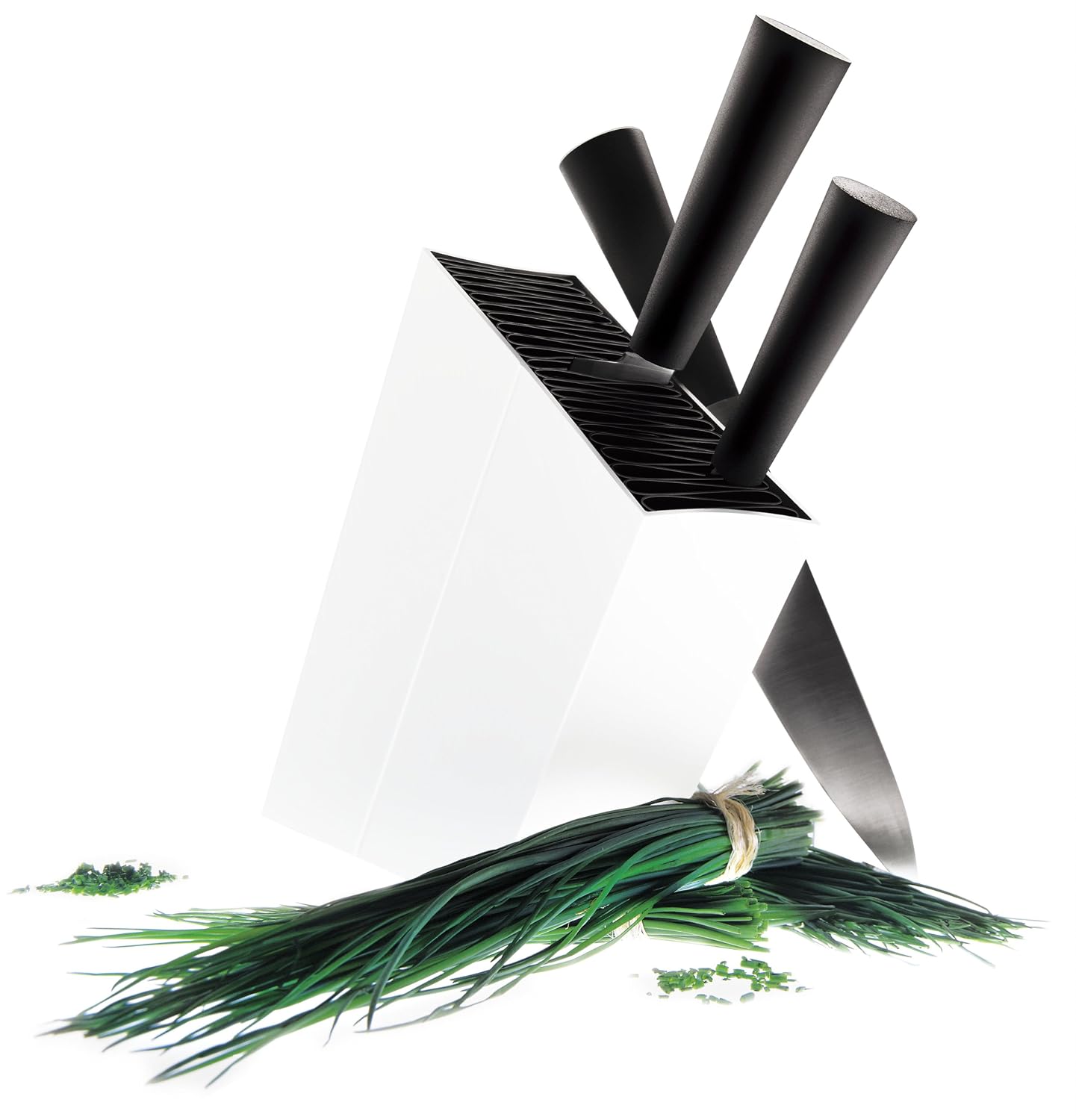 EVA SOLO — Bloc à couteaux incliné blanc – Image 2