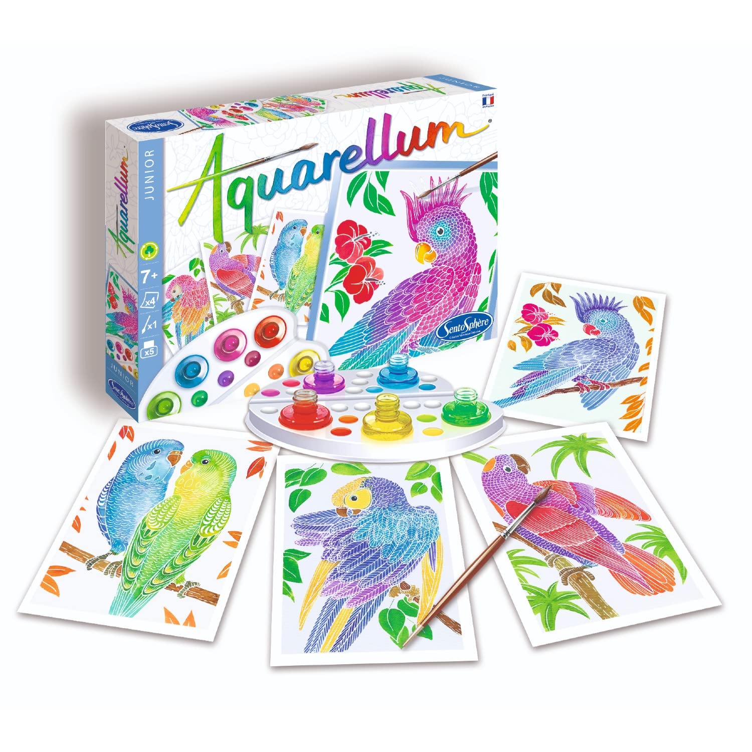 SENTOSPHÈRE Aquarellum Junior — Kit peinture Perroquets – Image 2