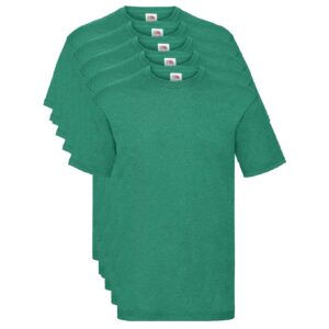 Fruit of the Loom Valueweight 5 Pack, T-Shirt Homme, Vert (Retro Heather Green RX), XX-Large (Taille Fabricant: 2 X-L)