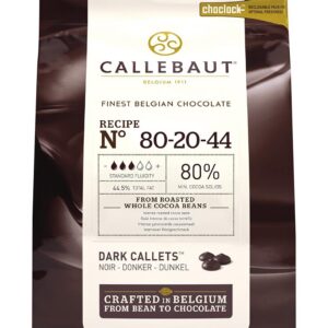 CALLEBAUT Power 80% Chocolat Noir Plus de Goût Plus de Puissance et d'Intensité sans être Trop Amer 2,5 kg