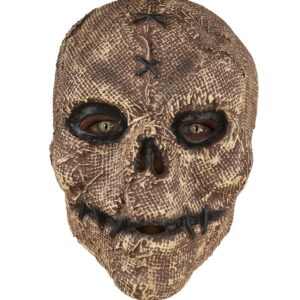 P'tit Clown Masque intégral en latex pour adulte, parfait pour Halloween (Crâne recousu)