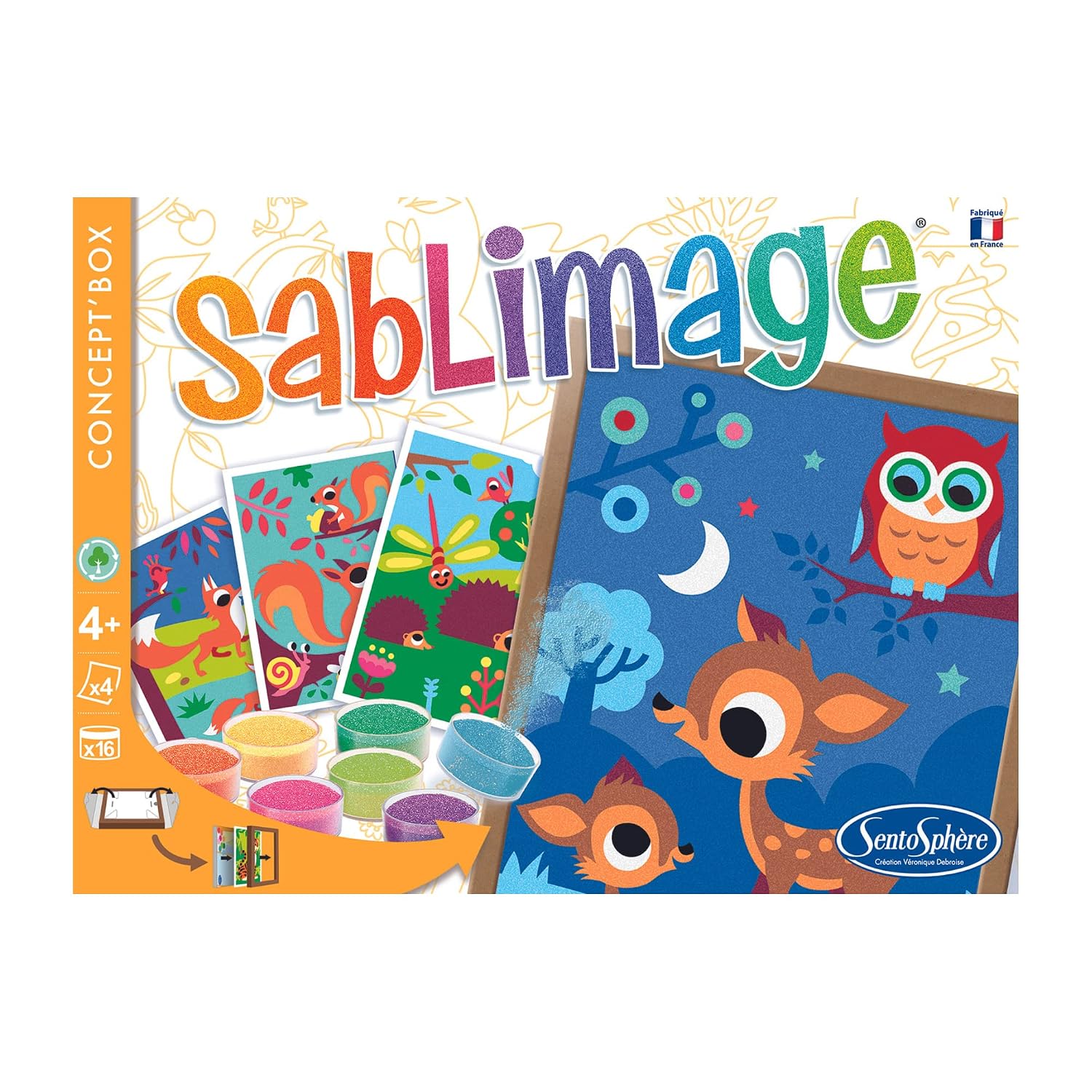 SENTOSPHÈRE Sablimage — Kit créatif Animaux Forêt – Image 2