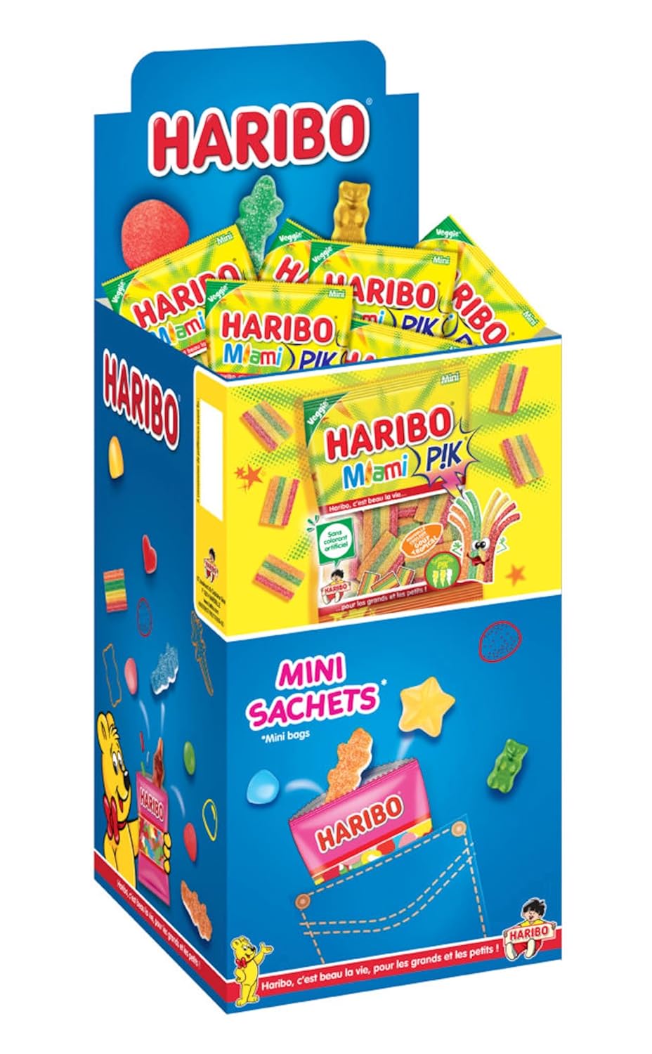 HARIBO Miami Pik — Bonbons piquants mini sachets 30 x 40 g