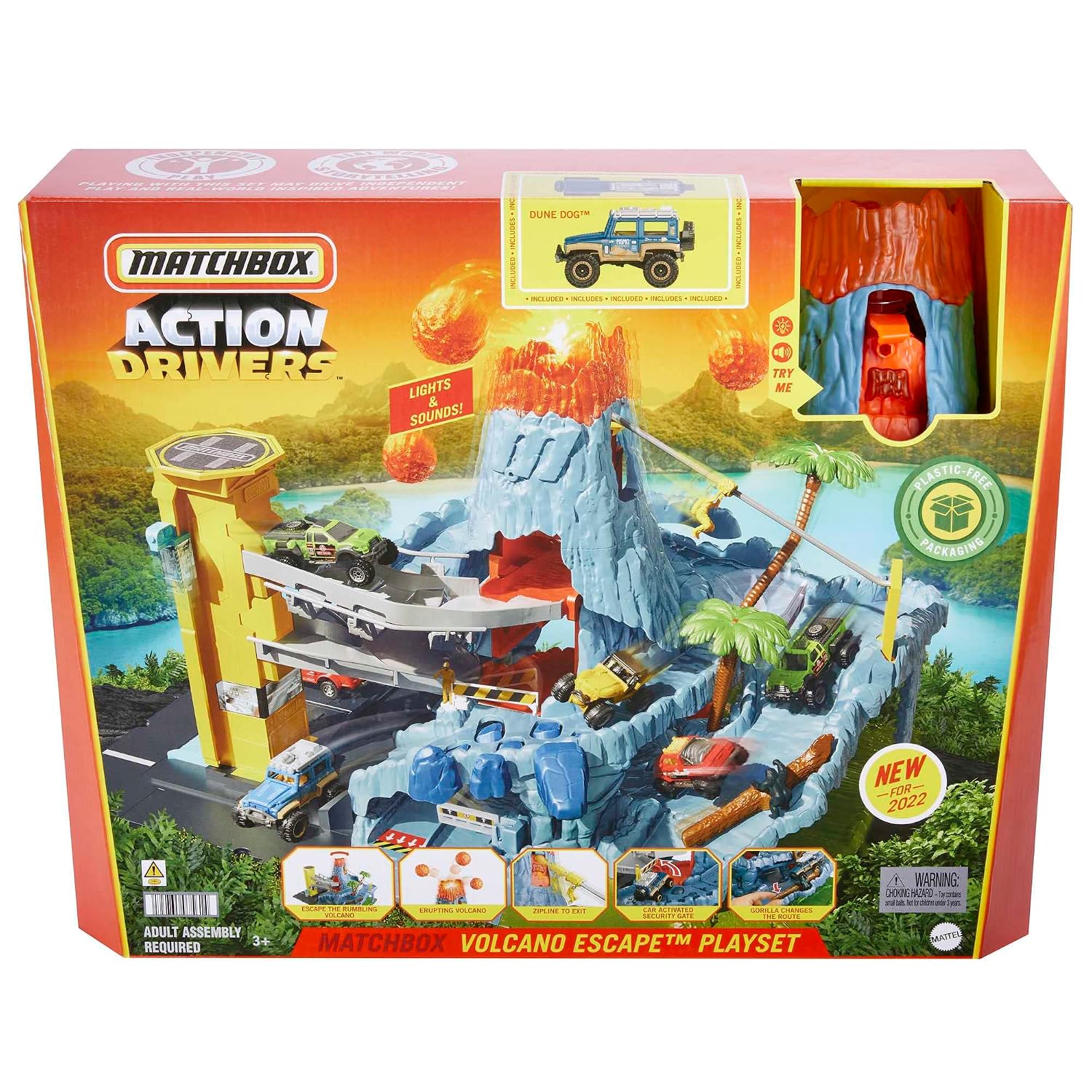 MATCHBOX Action Drivers — Coffret Piste Volcan avec véhicule – Image 5