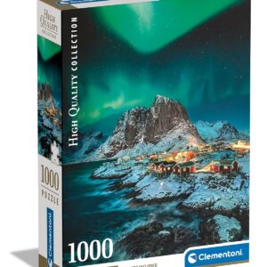 Clementoni | Puzzle Lofoten Islands 1000 Pièces pour Adultes | Puzzle Paysage Norvège 70 x 50 cm | Activité Relaxante | Jeu de Concentration | sans Écran | Matériaux Recyclés