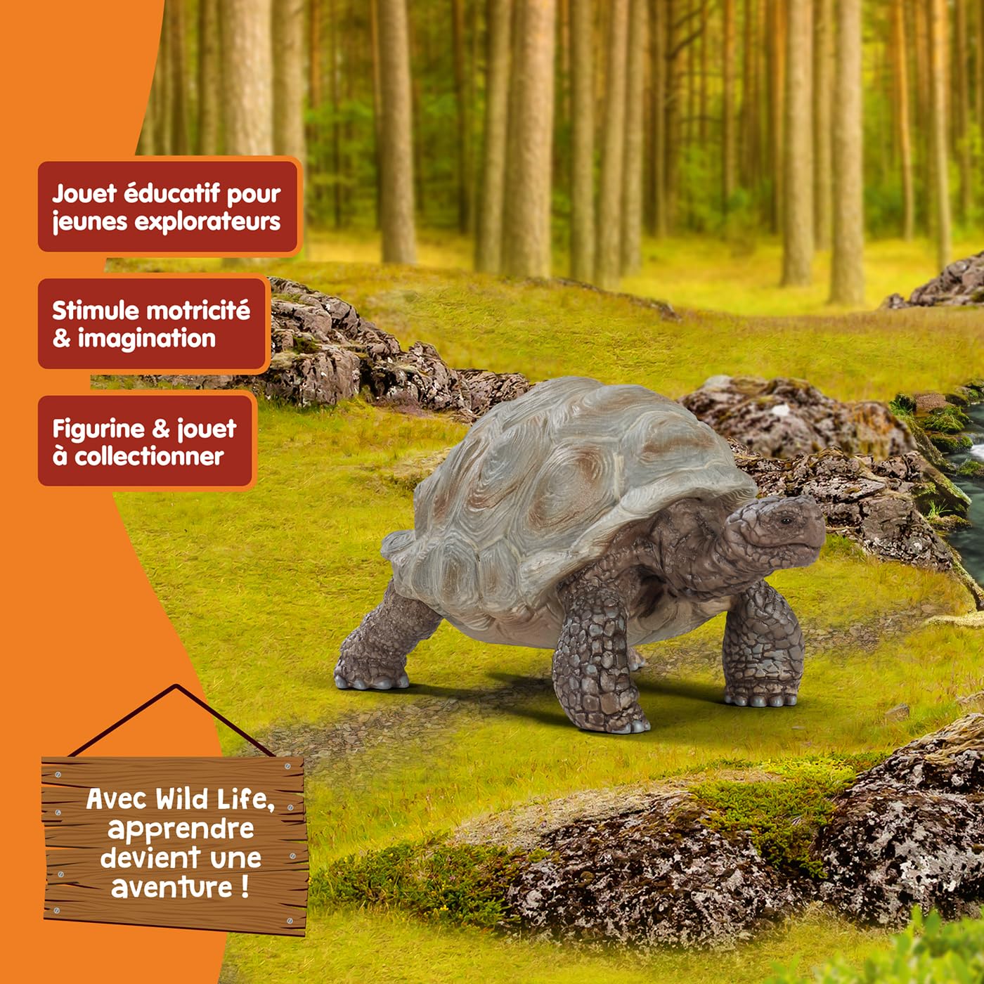 SCHLEICH Wild Life — Figurine Tortue Géante 8 x 4 x 4 cm – Image 5