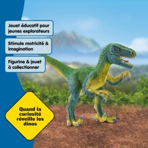 Alternative view of SCHLEICH Dinosaurs — Vélociraptor à mâchoire et bras mobiles
