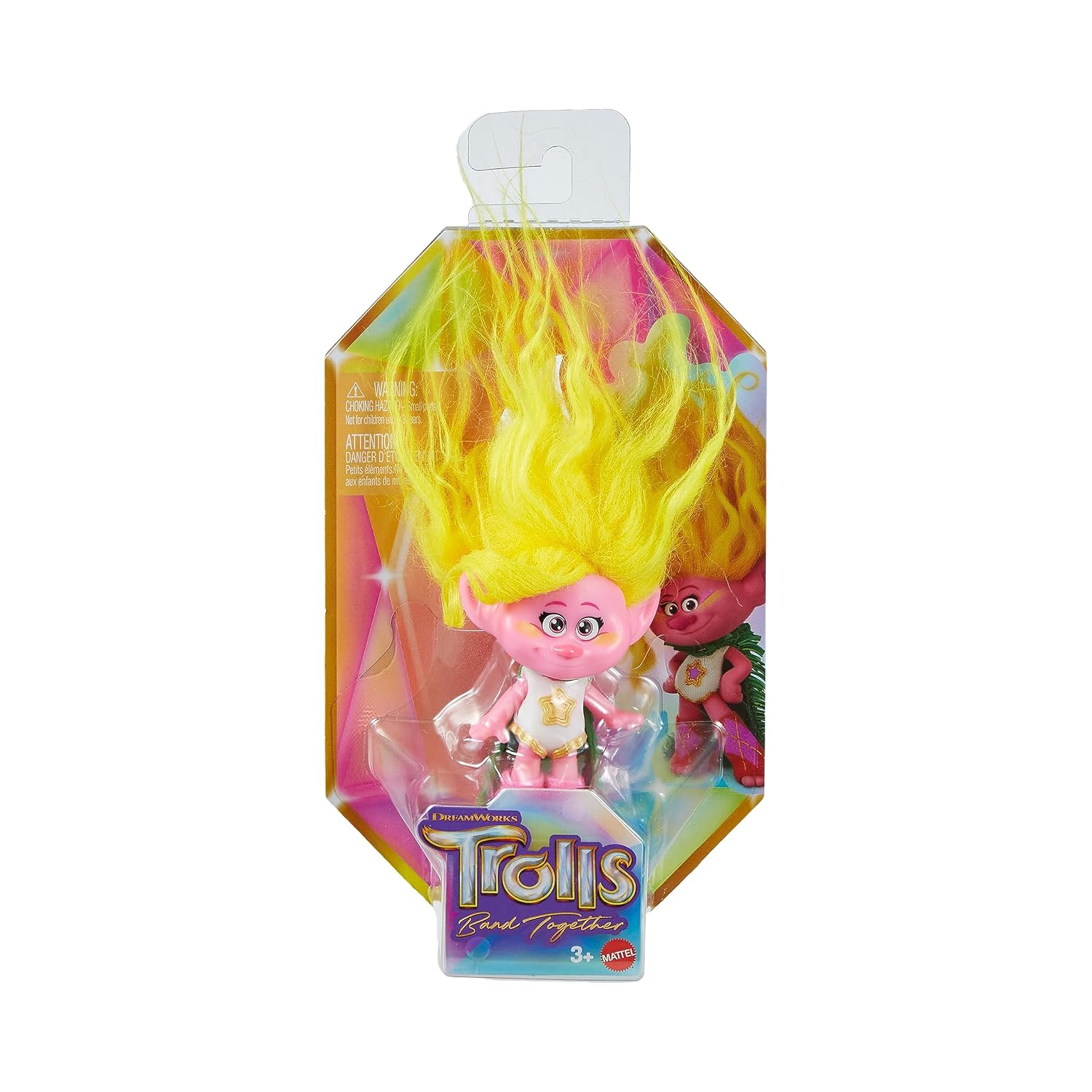 MATTEL Trolls 3 — Figurine Viva aux cheveux éclatants – Image 5
