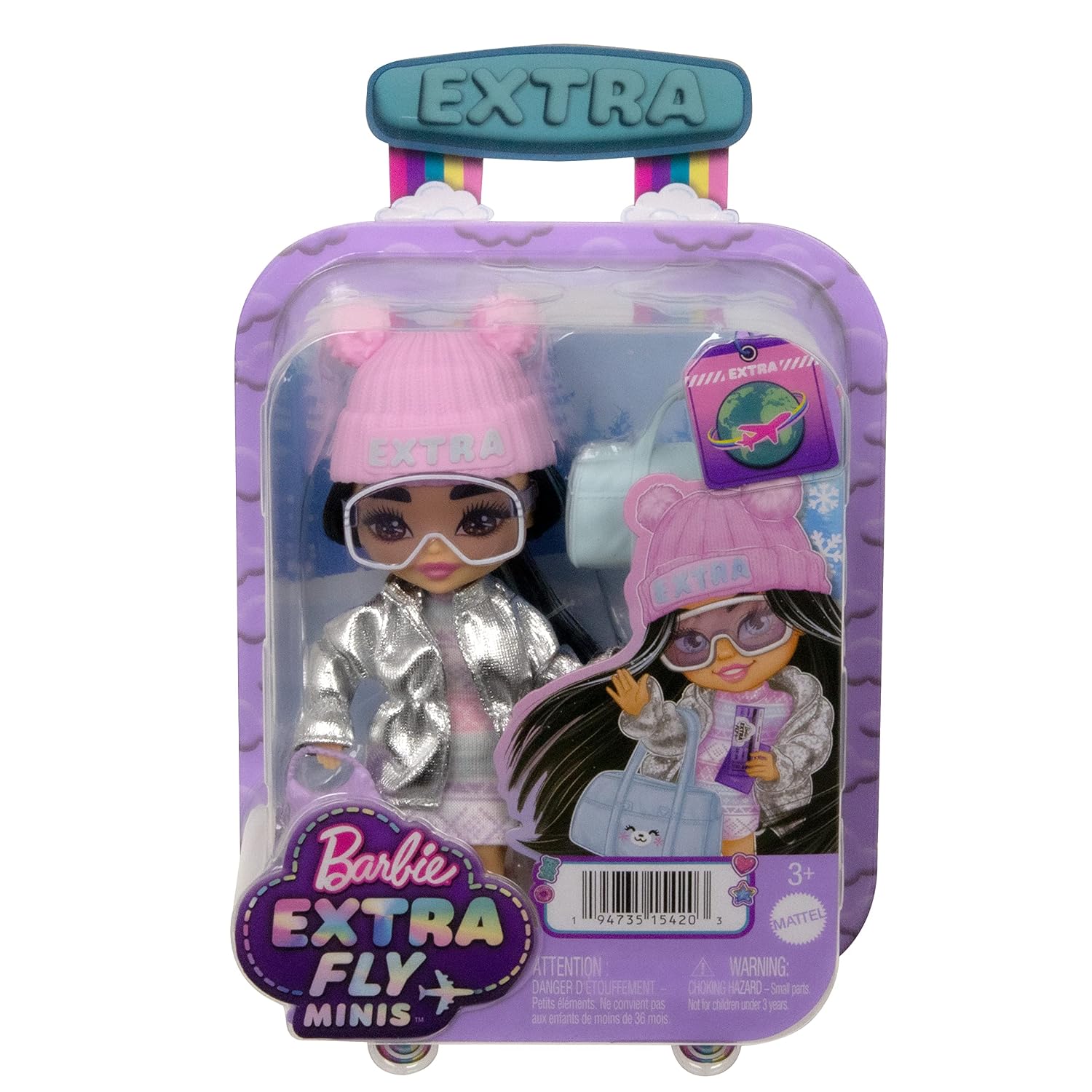 BARBIE Mini Extra Cool — Petite Poupée articulée 14 cm – Image 5
