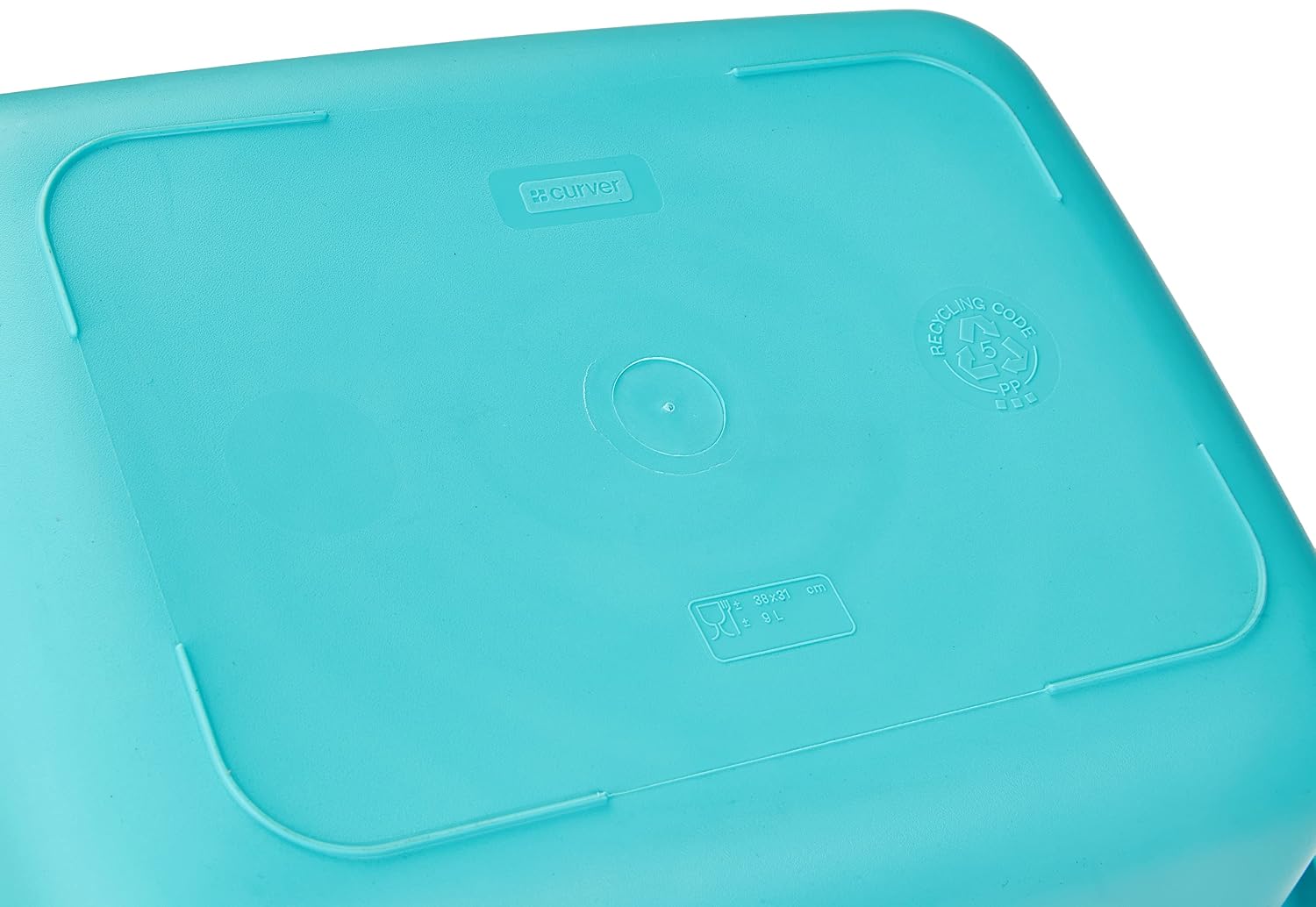 CURVER — Bassine rectangulaire 9L Bleu turquoise – Image 4