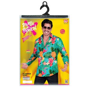 Alternative view of W WIDMANN MILANO — Chemise homme turquoise à fleurs S/M